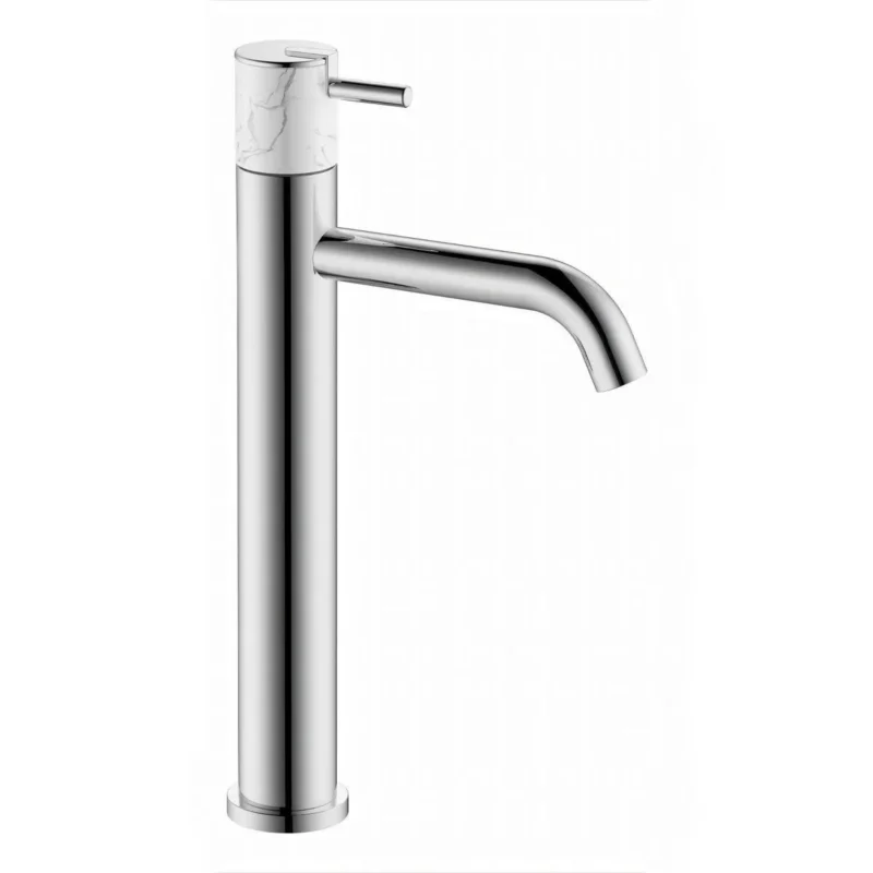 Fontana FA-4021M Krom & Mermer Yüksek Lavabo Bataryası