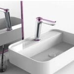 Fontana FA-5011P Krom & Mor Lavabo Bataryası
