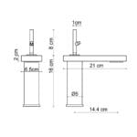 Fontana FA-8011 Krom Lavabo Bataryası