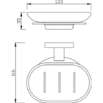 FONTANA FC-40102 Montajlı Sabunluk-Krom