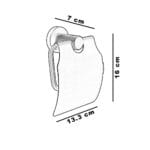 Fontana FJ-20503 Mat Siyah Tuvalet Kağıtlığı