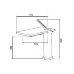 Fontana FJ-5015 Mat Siyah Lavabo Bataryası