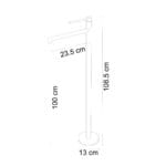 Fontana FJ-9211 Krom Ayaklı Lavabo Bataryası