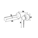 Fontana FJ-A2001 Krom Ankastre Lavabo Bataryası