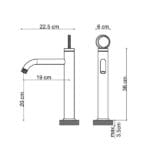 Fontana FK-4021 Krom Yüksek Lavabo Bataryası
