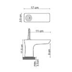 Fontana FK-5112 Mat Altın Lavabo Bataryası