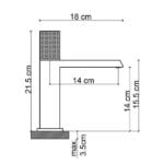 Fontana FK-9113 Parlak Rose Lavabo Bataryası