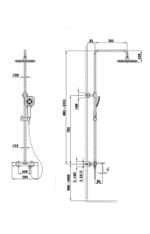 Fontana FM-2352 Gold Duş Unitesi
