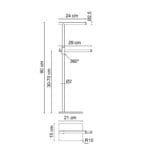 Fontana FN-HL100A Mat Altın Yerden Havluluk