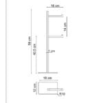 Fontana FN-TK100A Mat Altın Yerden Tuvalet Kağıtlığı