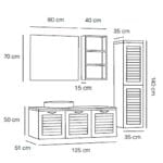 Fym Lexus 120 cm Banyo Dolabı