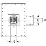 Geberit 90 mm Yer Süzgeci