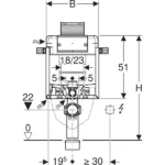 Geberit Gömme Rezervuar Omega 12 Cm Kombifix 82 Cm