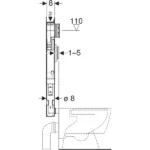 Geberit Gömme Rezervuar Sigma 8 Cm Gövde