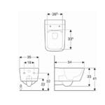 Geberit Icon Square Asma Klozet 501.651.01.1