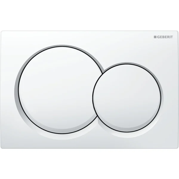 Geberit Kumanda Kapağı Alpha01 Çift Basmalı Beyaz