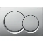 Geberit Kumanda Kapağı Alpha01 Çift Basmalı Mat Krom