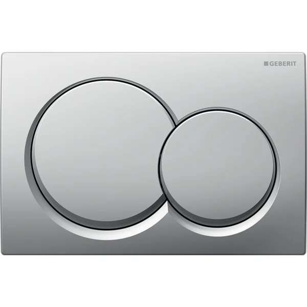 Geberit Kumanda Kapağı Alpha01 Çift Basmalı Mat Krom