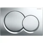 Geberit Kumanda Kapağı Alpha01 Çift Basmalı Parlak Krom