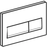 Geberit Kumanda Kapağı Alpha50 Çift Basmalı Beyaz