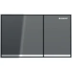 Geberit Kumanda Kapağı Omega60 Çift Basmalı Antrasit Cam