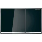 Geberit Kumanda Kapağı Omega60 Çift Basmalı Siyah Cam