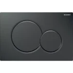 Geberit Kumanda Kapağı Sigma 01 Çift Basmalı Siyah