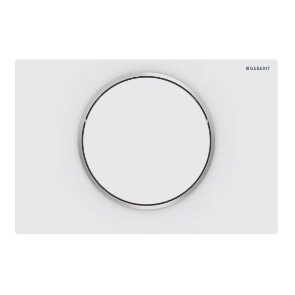 Geberit Kumanda Kapağı Sigma10 Tek Basmalı Mat Beyaz / Parlak Geberit Kumanda Kapağı Sigma10 Tek Basmalı Mat Beyaz / Parlak