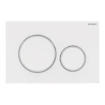 Geberit Kumanda Kapağı Sigma20 Çift Basmalı Beyaz / Mat / Mat