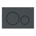 Geberit Kumanda Kapağı Sigma20 Çift Basmalı Siyah / Mat Siyah