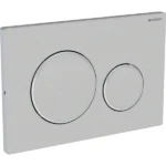 Geberit Kumanda Kapağı Sigma20 Çift Basmalı Vida İle Kilitlenir Paslanmaz Çelik