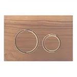 Geberit Kumanda Kapağı Sigma21 Çift Basmalı Ahşap / Bronz
