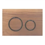 Geberit Kumanda Kapağı Sigma21 Çift Basmalı Ahşap/Siyah Krom