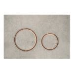Geberit Kumanda Kapağı Sigma21 Çift Basmalı Beton / Bronz