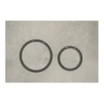 Geberit Kumanda Kapağı Sigma21 Çift Basmalı Beton / Siyah Krom