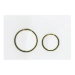 Geberit Kumanda Kapağı Sigma21 Çift Basmalı Beyaz Cam / Prinç