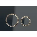 Geberit Kumanda Kapağı Sigma21 Çift Basmalı Siyah Cam / Bronz