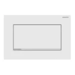 Geberit Kumanda Kapağı Sigma30 Tek Basmalı Mat Beyaz / Parlak