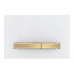 Geberit Kumanda Kapağı Sigma50 Çift Basmalı Beyaz / Prinç