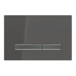 Geberit Kumanda Kapağı Sigma50 Çift Basmalı Siyah / Siyah Krom