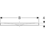 Geberit Olona 100 x 90 cm Dikdörtgen Duş Teknesi
