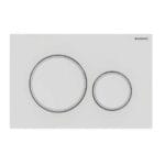 Geberit Sigma20 Kumanda Paneli Çift Basmalı Mat Beyaz/Beyaz 115.882.01.1