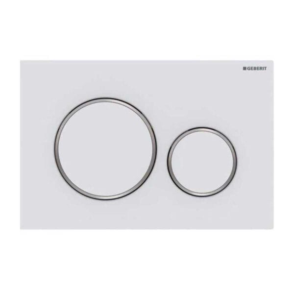 Geberit Sigma20 Kumanda Paneli Çift Basmalı Mat Beyaz/Parlak 115.882.JT.1