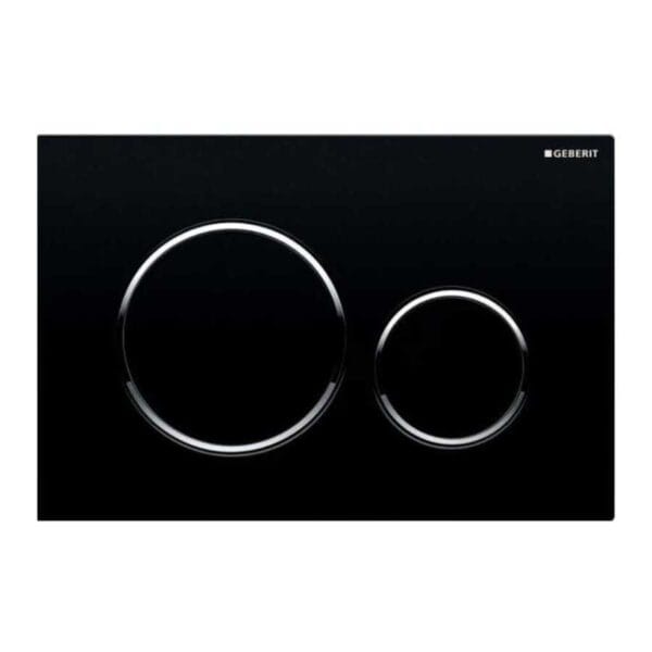 Geberit Sigma20 Kumanda Paneli Çift Basmalı Siyah/Parlak 115.882.KM.1