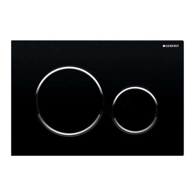 Geberit Sigma20 Kumanda Paneli Çift Basmalı Siyah/Parlak 115.882.KM.1