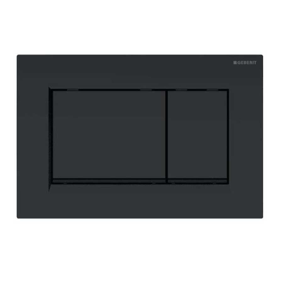 Geberit Sigma30 Kumanda Paneli, Çift Basmalı Mat Siyah/Siyah 115.883.16.1 Geberit Sigma30 Kumanda Paneli, Çift Basmalı Mat Siyah/Siyah 115.883.16.1