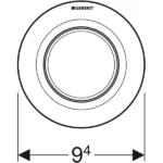 Geberit Type 01 12 Cm Tek Basmalı Beyaz