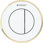 Geberit Type 10 12 Cm Çift Basmalı Beyaz / Altın / Beyaz