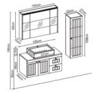 Gent Efes 46100 V34 Banyo Dolabı 100 cm