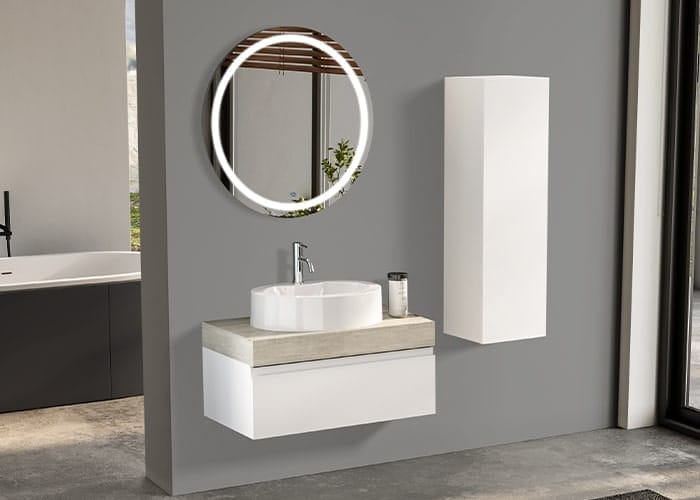Gent Moderno 2885 V31 Banyo Dolabı 85 cm Gent Moderno 2885 V31 Banyo Dolabı 85 cm